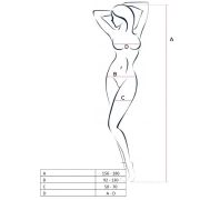 PASSION – WOMAN BS054 BODYSTOCKING BLANCO TALLA UNICA