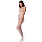 PASSION WOMAN BS071 BODYSTOCKING BLANCO TALLA UNICA