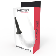 DARKNESS – PLUG ANAL SILICONA CON COLA BLANCA