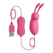 OMG – CUTE RABBIT VIBRADOR POTENTE ROSA USB