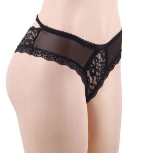 QUEEN LINGERIE – PANTIES DE ENCAJE FLORAL S/M