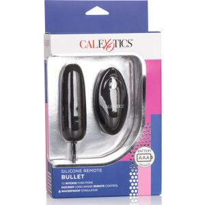 CALEXOTICS – HUEVO VIBRADOR DE SILICONA CON MANDO NEGRO