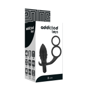 ADDICTED TOYS – PLUG ANAL CON ANILLA DOBLE NEGRO