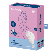 SATISFYER CONNECT ESTIMULADOR CLITORIS  LOVE TRIANGLE BLANCO / ORO