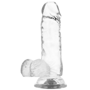 X RAY – CLEAR DILDO REALISTA TRANSPARENTE 15.5 CM -O- 3.5 CM