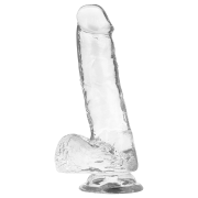 X RAY – CLEAR DILDO REALISTA TRANSPARENTE 18.5 CM -O- 3.8 CM