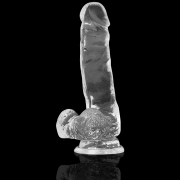 X RAY – CLEAR DILDO REALISTA TRANSPARENTE 18.5 CM -O- 3.8 CM