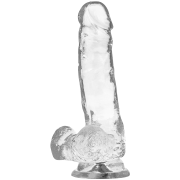 X RAY – CLEAR DILDO REALISTA TRANSPARENTE 18.5 CM -O- 3.8 CM