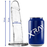 X RAY – CLEAR DILDO TRANSPARENTE 18 CM -O- 4 CM