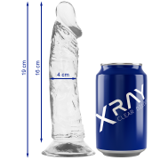 X RAY – CLEAR DILDO TRANSPARENTE 19 CM -O- 4 CM