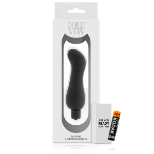 DOLCE VITA – G-SPOT VIBRADOR SILICONA NEGRO