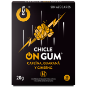 WUG GUM – ON CHICLE CAFEÍNA, GINSENG Y GUARANÁ 10 UNIDADES