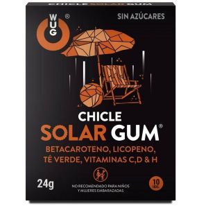 WUG GUM – SOLAR CHICLE BRONCEADO 10 UNIDADES