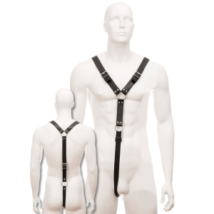 LEATHER BODY – HARNESS MEN NEGRO