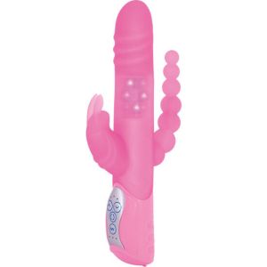 SEVEN CREATIONS – E RABBIT TRIPLE PLAY VIBRADOR TRIPLE ESTIMULACIÓN ROSA