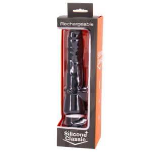 SEVEN CREATIONS – VIBRADOR RECARGABLE NEGRO 7V 20 CM