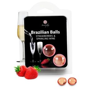 SECRETPLAY – SET 2 BRAZILIAN BALLS FRESAS CON CAVA