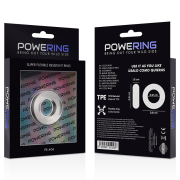 POWERING – SUPER FLEXIBLE Y RESISTENTE ANILLO PENE  3.8CM PR04 CLEAR