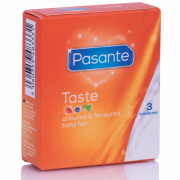 PASANTE – PRESERVATIVOS SABORES 3 UNIDADES