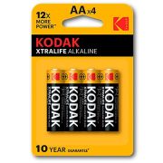 KODAK – XTRALIFE PILA ALCALINA AA LR6 BLISTER*4