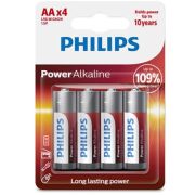 PHILIPS – POWER ALKALINE PILA AA LR6 BLISTER*4