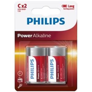 PHILIPS – POWER ALKALINE PILA C LR14 BLISTER*2