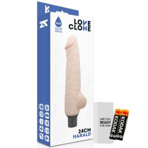 LOVECLONE – HARALD SELF LUBRICATION VIBRADOR 24 CM -O- 4 CM