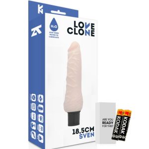 LOVECLONE – SVEN SELF LUBRICATION VIBRADOR 18.5 CM -O- 3.3 CM