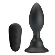 MR PLAY – PLUG ANAL CON VIBRACION NEGRO CONTROL REMOTO