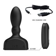 MR PLAY – PLUG ANAL HINCHABLE NEGRO CONTROL REMOTO