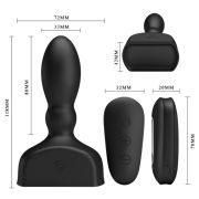 MR PLAY – PLUG ANAL HINCHABLE NEGRO CONTROL REMOTO