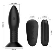 MR PLAY – PLUG CON BOLAS ROTADORAS NEGRO CONTROL REMOTO