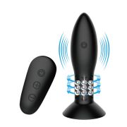 MR PLAY – PLUG CON BOLAS ROTADORAS NEGRO CONTROL REMOTO