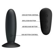 MR PLAY – PLUG ANAL CON VIBRACION NEGRO CONTROL REMOTO