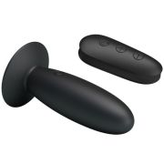 MR PLAY – PLUG ANAL CON VIBRACION NEGRO CONTROL REMOTO