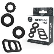 ADDICTED TOYS – SET 4 ANILLOS SILICONA PARA EL PENE