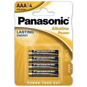 PANASONIC – BRONZE PILA ALCALINA AAA LR03 BLISTER*4