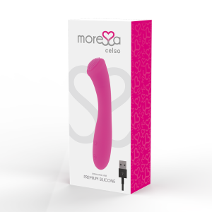 MORESSA – CELSO MASAJEADOR DUO PUNTO G Y SUERO PELVICO PREMIUM SILICONE RECARGABLE