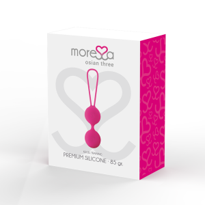 MORESSA – OSIAN THREE ENTRENAMIENTO SUELO PELVICO 85 gr PREMIUM SILICONA ROSA