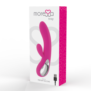 MORESSA – TROY MASAJEADOR PUNTO G Y CLITORIS PREMIUM SILICONE RECARGABLE