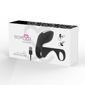 MORESSA – BRANDON POTENTE ANILLO VIBRADOR CON FUNDA DE ENGROSAMIENTO MASCULINO