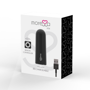 MORESSA – NIX POTENTE VIBRADOR MULTI JUEGOS CONTROL REMOTO NEGRO