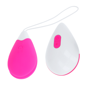 OHMAMA – HUEVO VIBRADOR 10 MODOS ROSA Y BLANCO