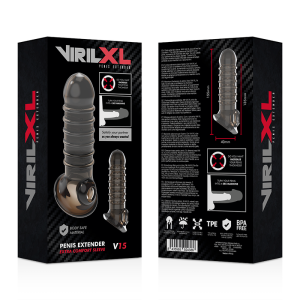 VIRILXL – EXTENSION Y FUNDA  DE PENE  V15 NEGRO