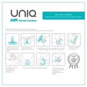 UNIQ – AIR PRESERVATIVO FEMENINO SIN LATEX 3 UNIDADES