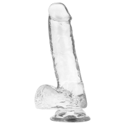 X RAY – ARNÉS + DILDO REALISTA TRANSPARENTE 18.5 CM -O- 3.8 CM