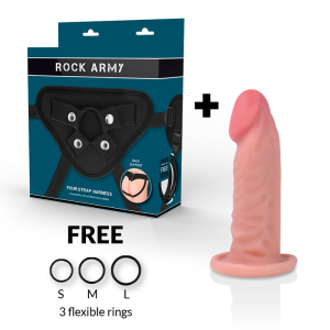 ROCKARMY – ARNES + DUAL DENSITY TIGER DILDO REALISTA 14 CM -O- 4.46 CM