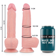 ROCKARMY – ARNÉS + LIQUID SILICONE DILDO PREMIUM SPITFIRE 21 CM -O- 4.62 CM