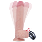 ROCKARMY – ARNÉS + LIQUID SILICONE VIBRADOR CONTROL REMOTO PREMIUM APACHE 20.5 CM -O- 4.62 CM