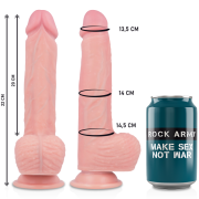 ROCKARMY – ARNÉS + LIQUID SILICONE VIBRADOR CONTROL REMOTO PREMIUM APACHE 20.5 CM -O- 4.62 CM